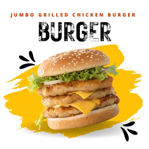 Jumbo Grilled Chicken Burger